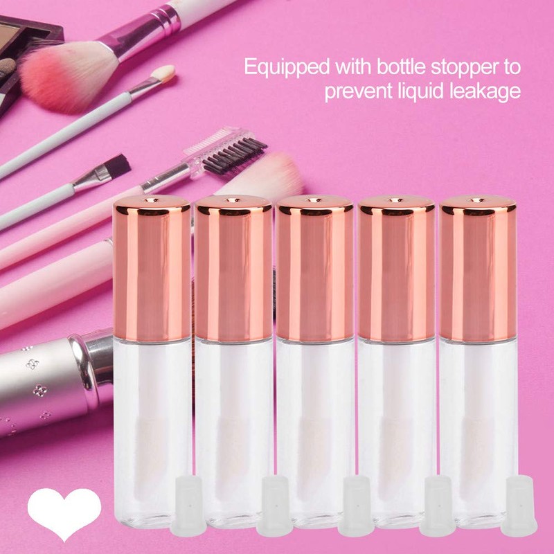1.2 ml Lip Gloss Tube, DIY Cosmetic Container with Stopper,