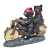 Lipco Black Bear Motorcycle Biker Figurine