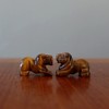 Satin Crystals Tigers Eye Lion 1" Miniature Animal Double