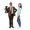 Cardboard People Mr. Bean & Teddy Life Size Cardboard Cutout