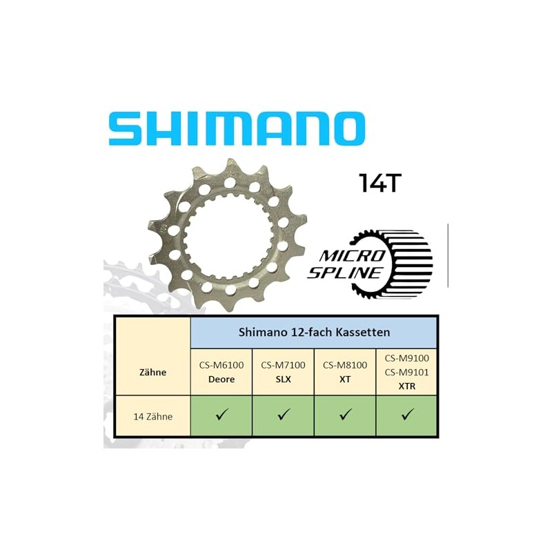 Wear Replacement Sprocket Shimano Deore SLX XT XTR MTB Ebike