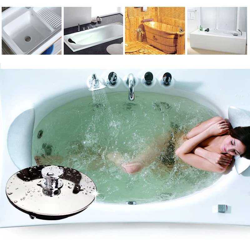 Amindz Drain Plug Plug Stainless Steel Universal Diameter 42 mm