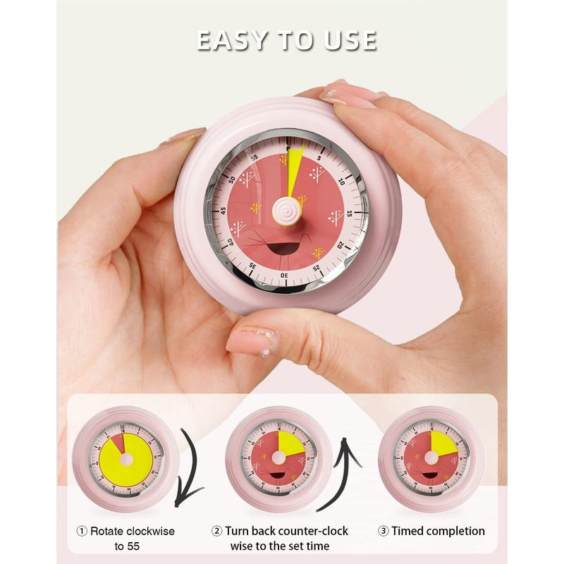 Tiergrade Kitchen Timer, Reminder Timer 360 Degree Rotating Mechanical Timer,