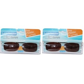 Solar Shield Polarized 54 Rec A Clip-on Sunglasses Driving Lenses Polarized Fits Plastic Frames