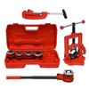 Professional Ratchet Pipe Threader Kit with 5 Iron Pipe Dies,Set