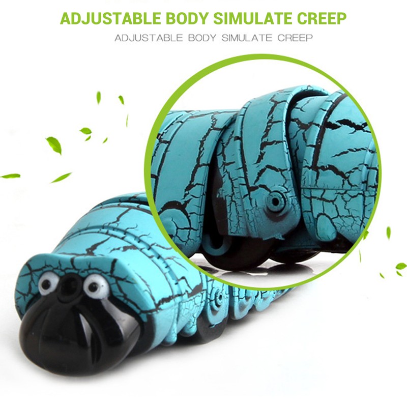 Infrared Caterpillar Toy Remote Control Realistic Caterpillar Cartoon Insect Toy