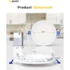 Ensenior 1-Pack LED 6 Inch Recessed Light Dimmable 5000K Daylight