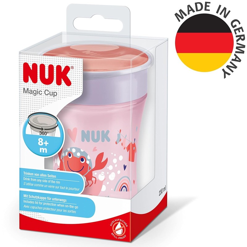 NUK Magic Cup in Practical Double Pack, 8+ Months, Leak-Proof