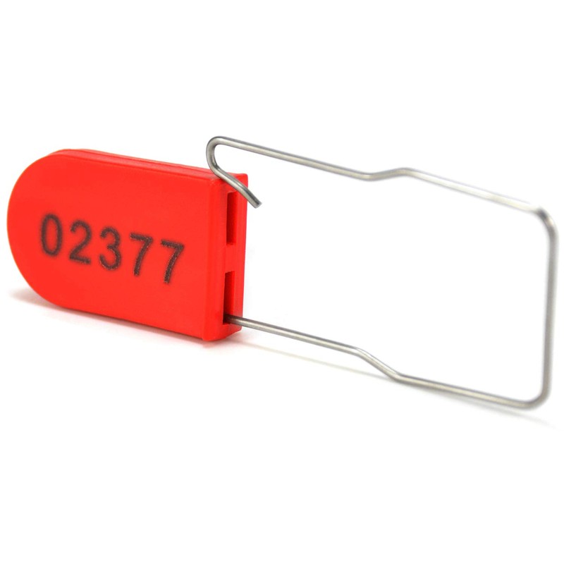 20pcs Security Metal Wire Padlocks, Plastic Security Seals Disposable Anti-Tamper