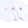 Initial Handkerchief for Men, Monogrammed Boxed 3 Piece Set,100% Cotton,