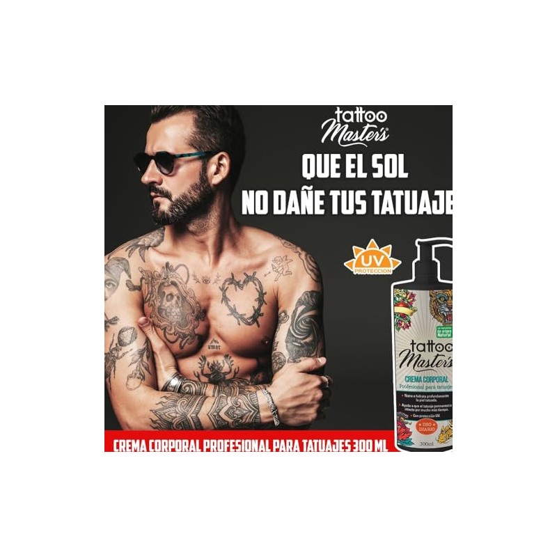 crema corporal para tatuajes 300 ml
