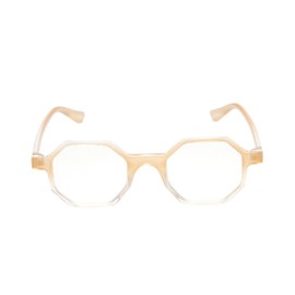 Calabria R786C Blue Light Blocking Reading Glasses +3.00 Tan Crystal Men Women Trendy Computer Readers Gaming Work TV Phones