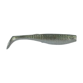 Berkley Gulp! Paddleshad Fishing Bait, Green Shiner, 5in, Extreme Scent Dispersion, Realistic Baitfish Profile, Ideal for Bass, Trout, Walleye, Pike and More