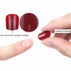 QQPPOLIU Short Press on Nails Square Shape with Sea Wave