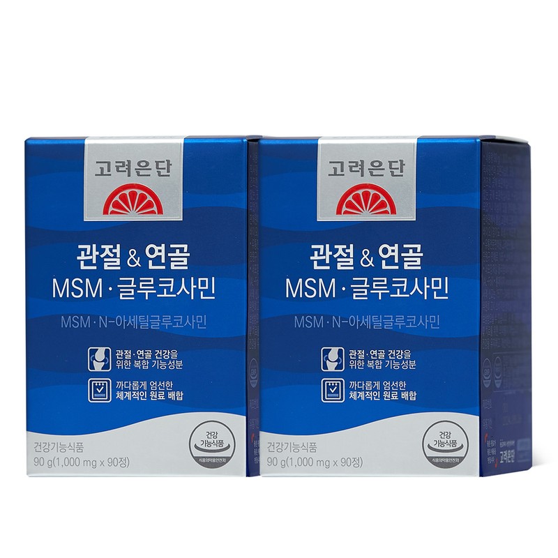 Korea Eundan Koryoundan Joint & Cartilage MSM Glucosamine 90 Tablets,