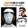 [TRIrunpdl] 2 Pieces Face Guard Clear Full Safety Face Shield