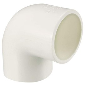 TOP-VIGOR 5Pcs 32mm Slip 90 Degree PVC Pipe Fitting Elbow Coupling Connector, Water Pipe Slip Socket Connector for PVC Pipe Corner Connection, White