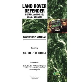 Land Rover Defender Petrol and Diesel 1993/1995 MY Workshop Manual: Publication No. LDAWMN93