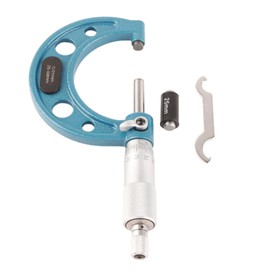 Micrometer Gauge, External Micrometer 0.01 mm with Wrench. Thickness Micrometer Stainless Steel, External Micrometer (25-50mm)