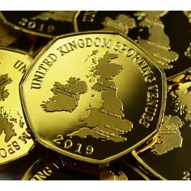 THE CRUCIBLE 24ct Gold Commemorative Coin Albums/50p Collectors NEW 2019 SPORTING VENUE SERIES