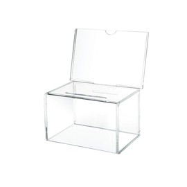 Suggestion Box,Donation Box,Mail Box,Comment Box, Locking and Pen for Wall or Countertop,4 Replaceable Tags