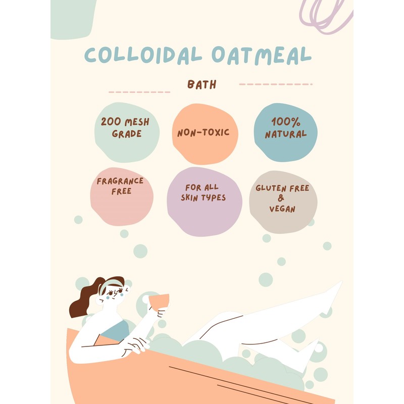 Shea Organics Colloidal Oatmeal – 1lbs |16 OZ | Soothing