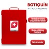 Botiquín Seguro Mediano Metálico Rojo