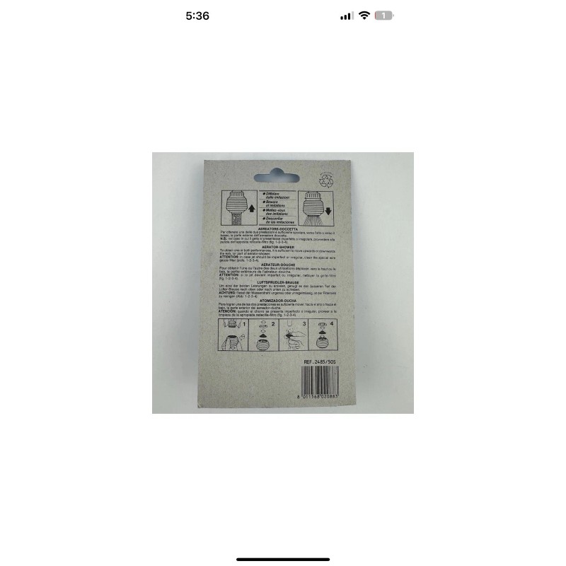Siroflex New Siroflex Double Swivel Aerator Sprayer White/Chrome Made In