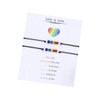 Love is Love Matching Wish Bracelets Set for 2, Rainbow