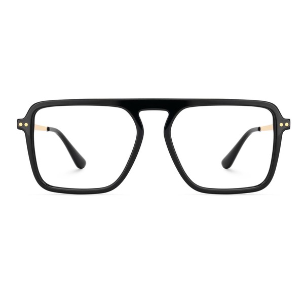Zeelool Trendy Aviator Blue Light Blocking Glasses for Men Computer