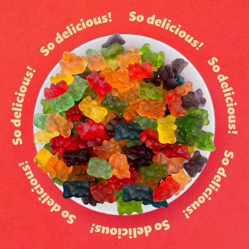 iLike! Gummy Bears Classic Candy - Made with Real Fruit