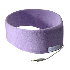 SleepPhones AcousticSheep Classic | Corded Headphones for Sleep, Travel, and More | The Original and Most Comfortable Headphones for Sleeping | Quiet Lavender - Fleece Fabric (Size L)