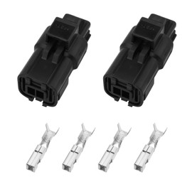 eMagTech 2 x 2-pin thermostat connector, car plug, compatible with Renault, compatible with Peugeot Mini, compatible with Citroen, compatible with Vauxhall