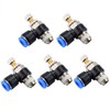 5Pcs Pneumatic Throttle Valve Push in Speed Controller Pneumatic Air