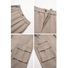 THWEI Mens Cargo Pants Casual Cotton Jogger Multi Pockets Outdoor