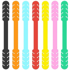 Maske Ohrhaken - Maskenhaken Silikon Masken Ohrband Gummiband Anti-rutsch Mundschutz Halterung Maskenhalter Verlängerung (Pack 7 Mehrfarbig)