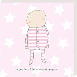 Rosie Made A Thing Perfect Granddaughter New Baby Greeting Card Humour Cards GF198