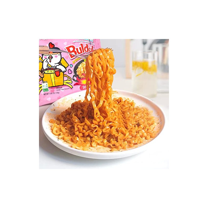 Samyang Buldak Hot Chicken Spicy Ramen Korea Instant Packaged Noodles,Carbonara,4.58