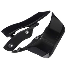 XMMT ABS Black Side Wing Adjustable Windshield Air Deflector for Harley Road Glide FLTRX 2015-2023