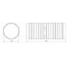 Diameter 100 mm, 1 m PVC ventilation hose, flexible hose,