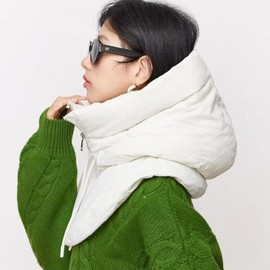 Padded Balaclava Shawl Style All-in-One Winter Hat - Warm & Cold Protection (Ori lf3612) Free Size/White Hood 3ea