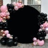 7.2ft Black Round Backdrop Cover for Party 7.2ft Circle Arch