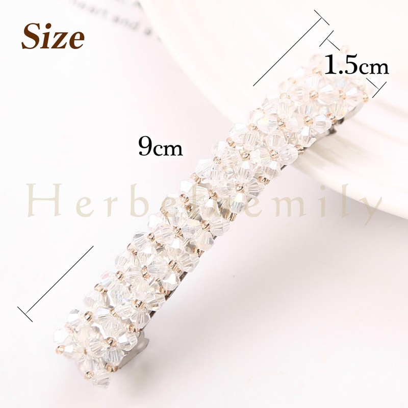 Herbeluemily Barrette, Hair Clip, Hair Clip, Beads, Bijou, Hair Ornament,