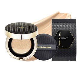 CNP Chaeonbak Propolis Ampoule in Cushion Foundation 15g + Refill 15g Set, Shade 21, 1 Piece