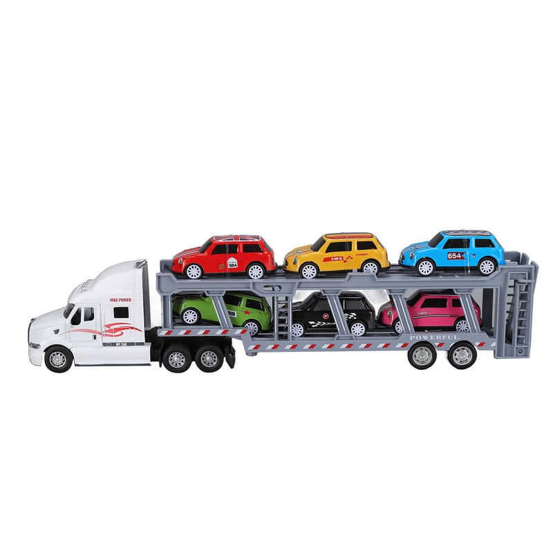 1:48 Carrier Truck Toy Model Alloy Detachable Six Car Kids