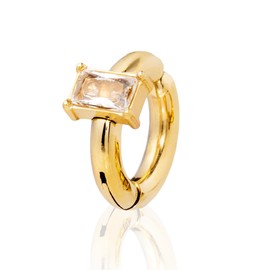 Puente Ear Cuff, Women's Earrings, Non-Hole Earrings, Hoop Earrings, Stainless Steel, Fake Earrings, Diamond, Silver, Gold, Stainless Steel, Cubic Zirconia