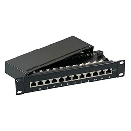 Helos EFB Elektronik 37737.12 1U patch panel - EFB Elektronik 37737.12, 10000 Mbit/s, Cat6a, 22/24, Grey, 1U