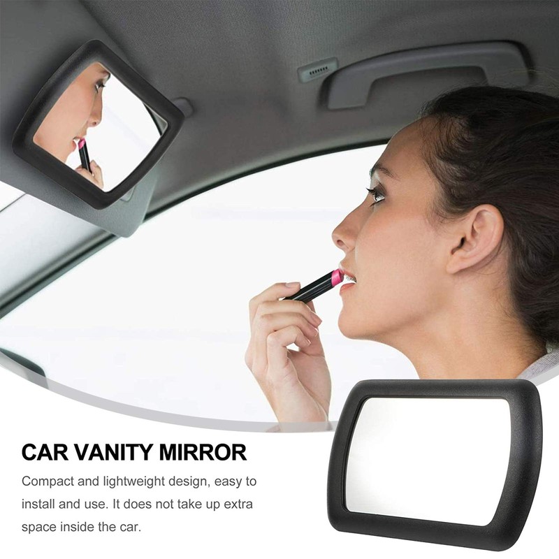 Silence Shopping Sun Visor Mirror Clip-On, Car Makeup Vanity Mirror,