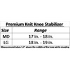 iGo i-98105 Premium Knit Knee Stabilizer, Shape, Medium