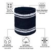 COUVER Tennis Style Premium Quality Athletic Terry Wristband Sweatband, 1